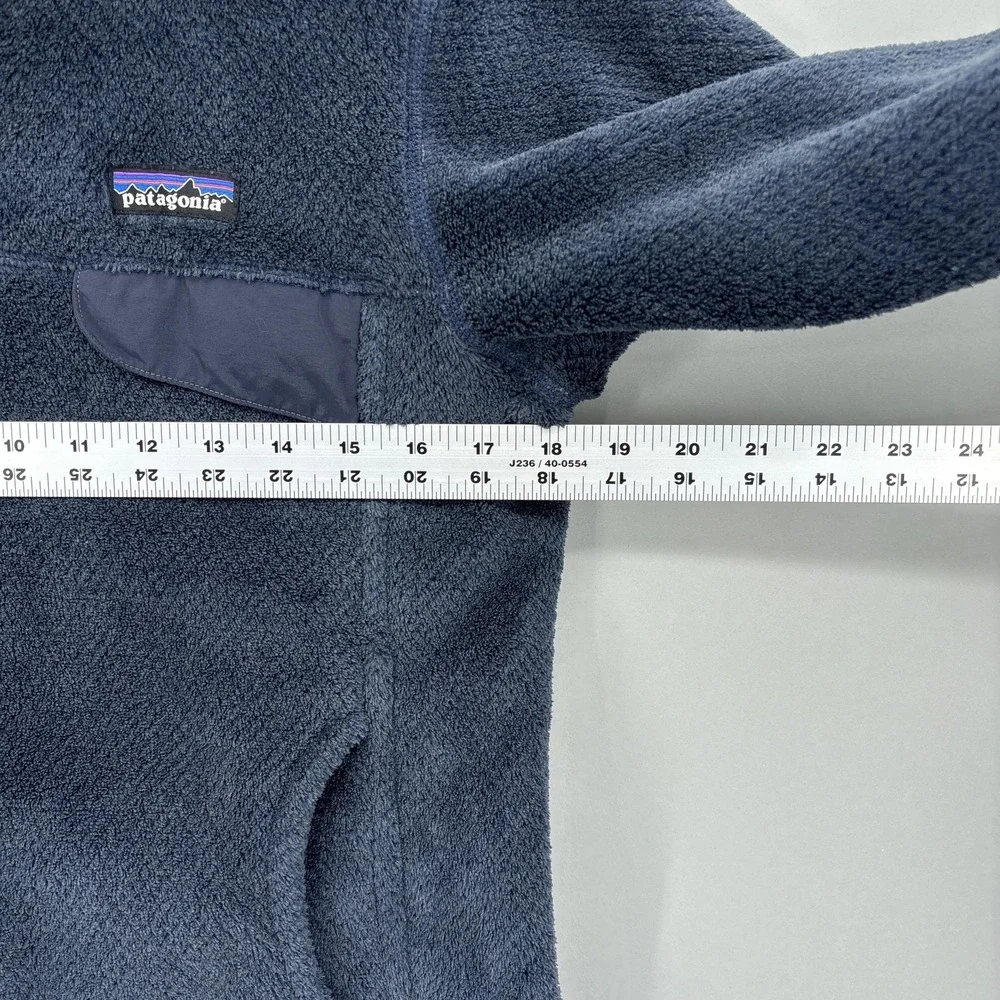 Patagonia Pullover Womens Medium Blue Re Tool Snap T Polartec Fleece Jacket